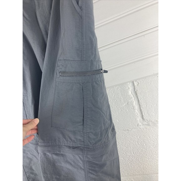 Nordic Track Cargo Zipper Convertible Nylon Pants Buckle Belt Gray Mens 36x30 - Picture 5 of 12